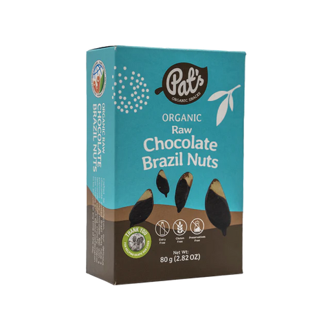 Organic Raw Chocolate Brazil Nuts - 80g