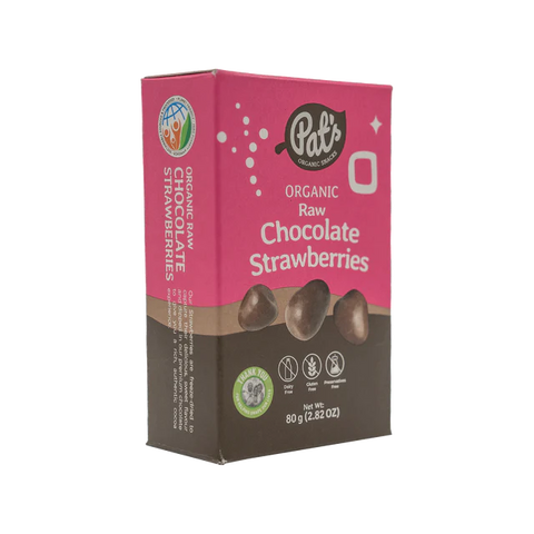 Organic Raw Chocolate Strawberries - 80g