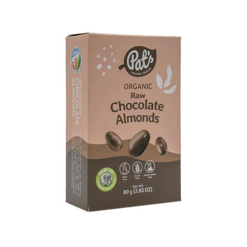 Organic Raw Chocolate Almonds - 80g