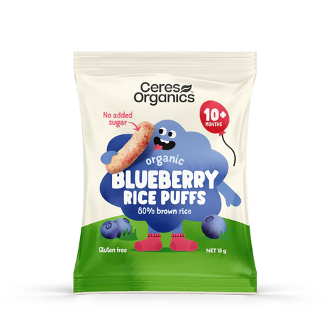 Baby Rice Puffs | Blueberry