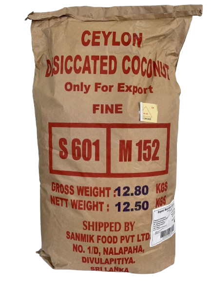 Organic Desiccated Coconut Fine - 12.5 Kg Bag