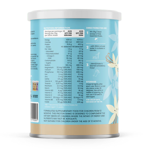 Sprout Organic Essential Kids Shake Vanilla 700g