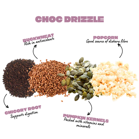 Wholegrain Popcorn Bar | Choc Drizzle