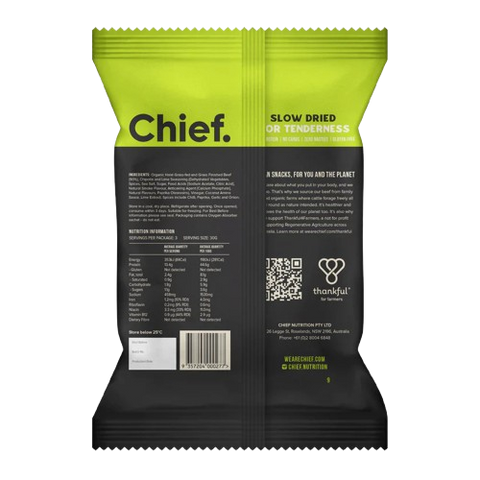 Organic Biltong | Chipotle & Lime