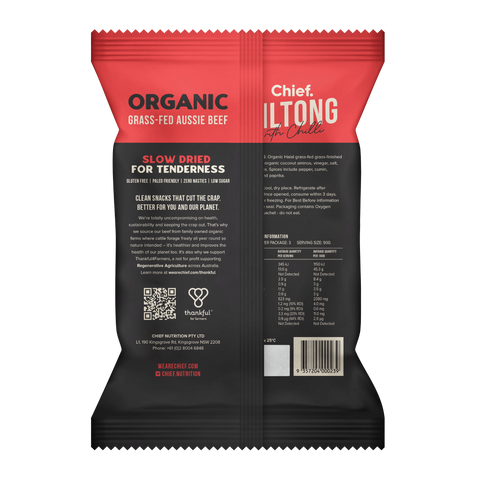 Organic Biltong | Cayenne Chilli
