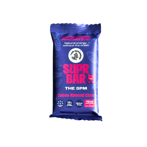 Caffeinated Protein Bar | Cacao Almond Choc