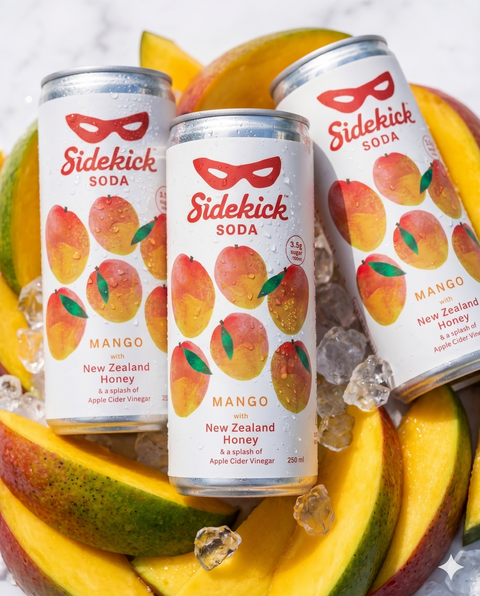Sidekick Mango Soda 12-Pack NZ