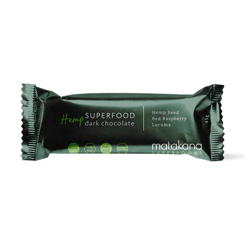 Superfood Dark Chocolate Bar | Hemp Seed, Red Raspberry & Lucuma