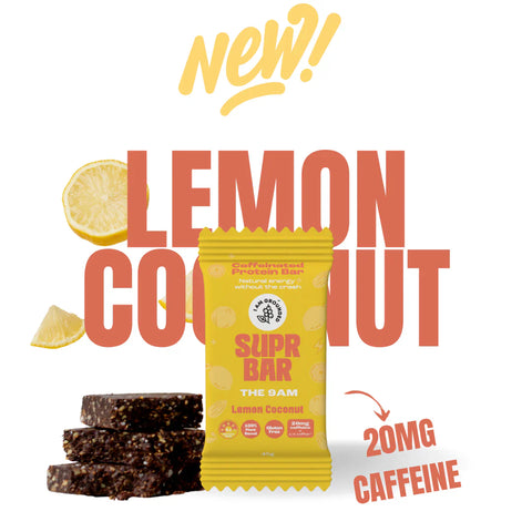 Caffeinated Protein Bar | Lemon Coconut