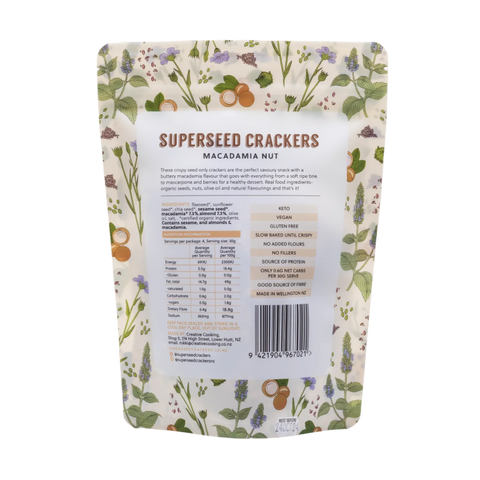 Superseed Crackers | Macadamia Nut