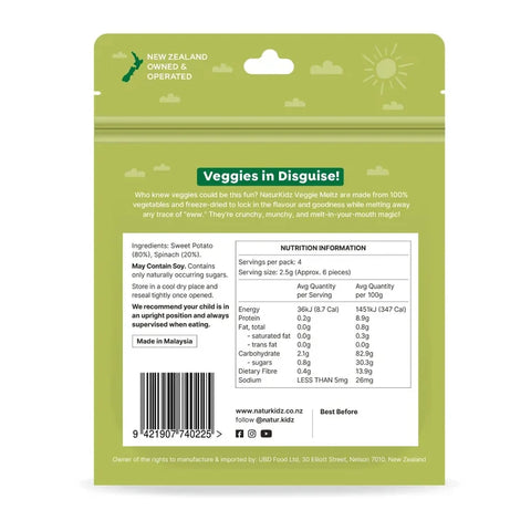 Veggie Meltz | Spinach & Sweet Potato