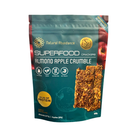 Superfood Crackers | Almond Apple Crumble
