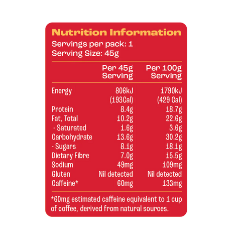 Caffeinated Protein Bar | Espresso Peanut Butter