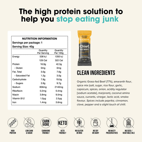 Organic Beef Bar | Smokey BBQ