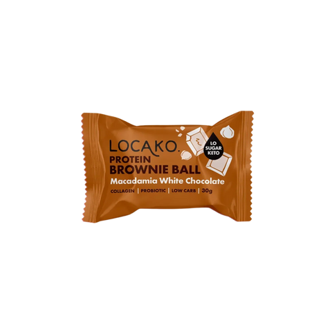 Protein Collagen Brownie Ball | Macadamia White Chocolate