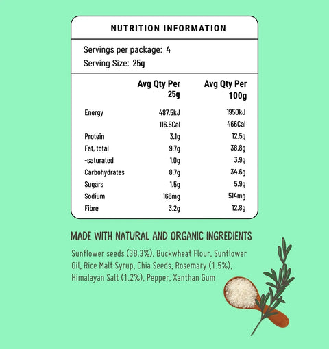 Seed Nibbles | Rosemary & Sea Salt