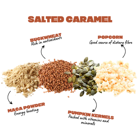 Wholegrain Popcorn Bar | Salted Caramel