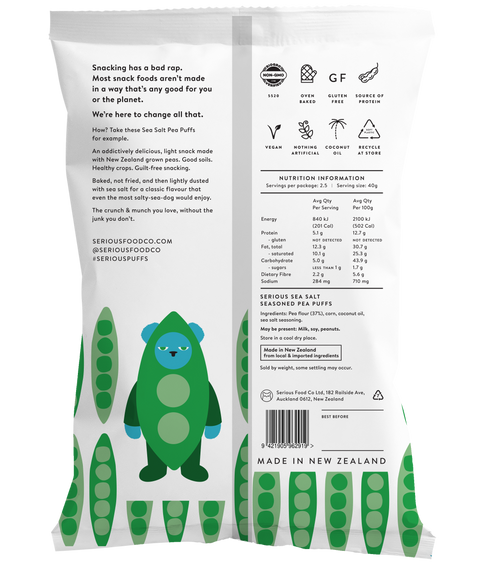 Pea Puffs | Sea Salt