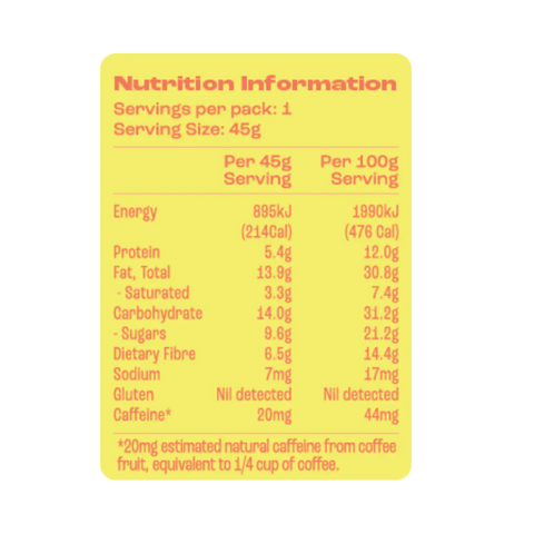 Caffeinated Protein Bar | Lemon Coconut