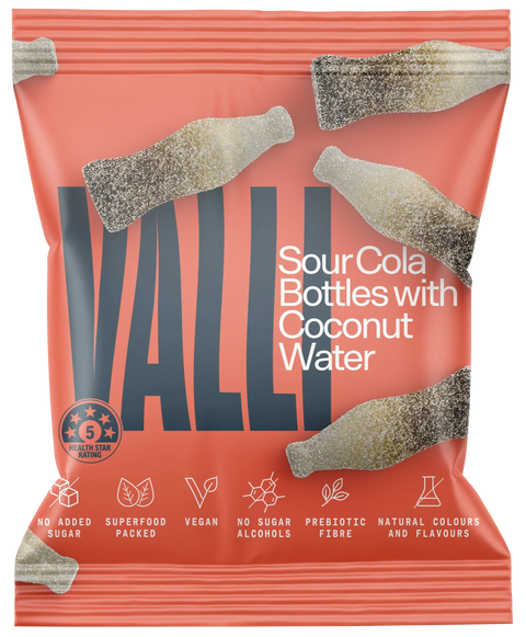 Gummies | Sour Cola Bottles with Coconut Water