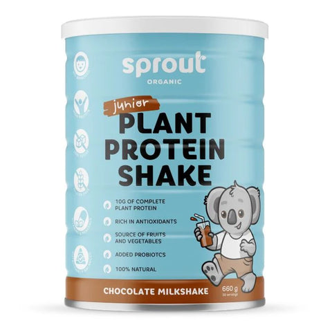 Plant Protein Shake 660 g (Chocolate and Vanilla Flavours)- Sprout Organic Junior