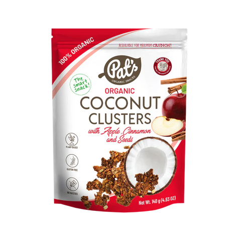Organic Coconut Clusters With Apple, Cinnamon and seeds  140g