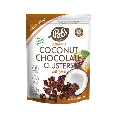 Organic Coconut Chocolate Clusters with Seeds  140g